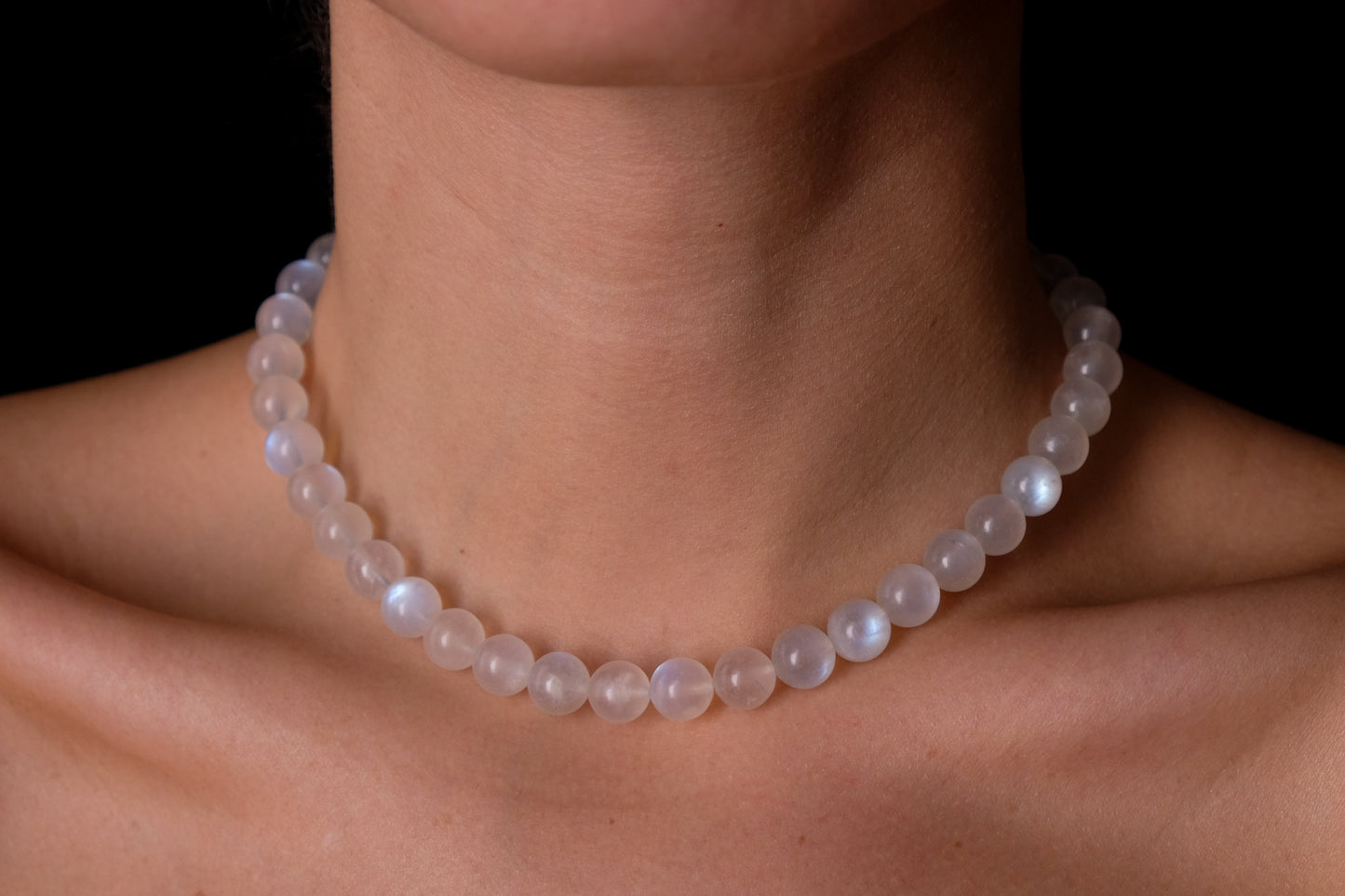 Moonstone choker