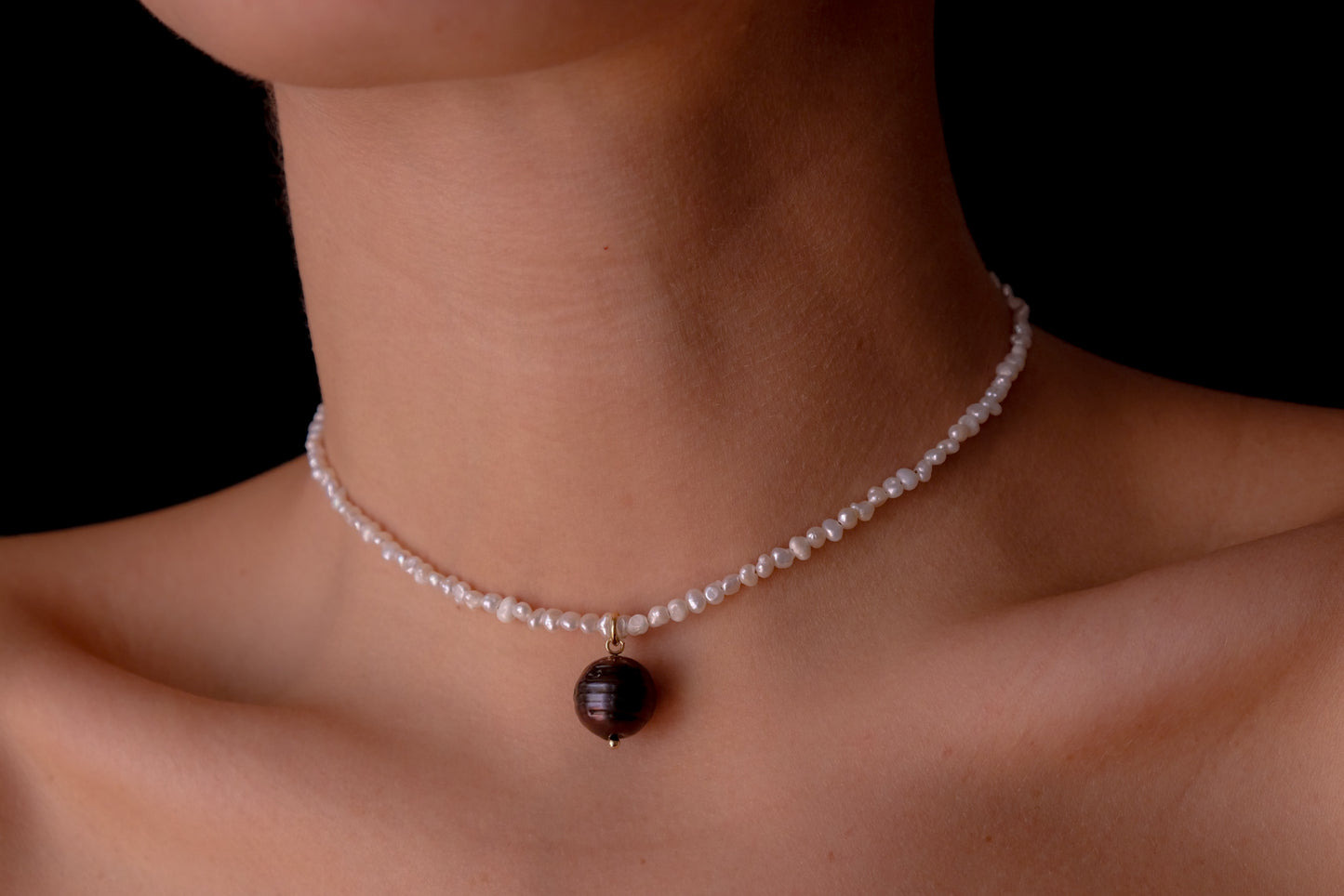 Baby Nacre and Charm Choker