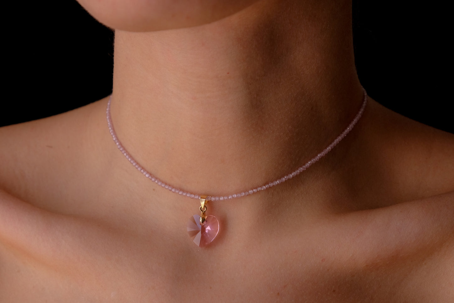 Rose Crystal Heart