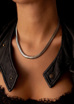 Snake silver chain
