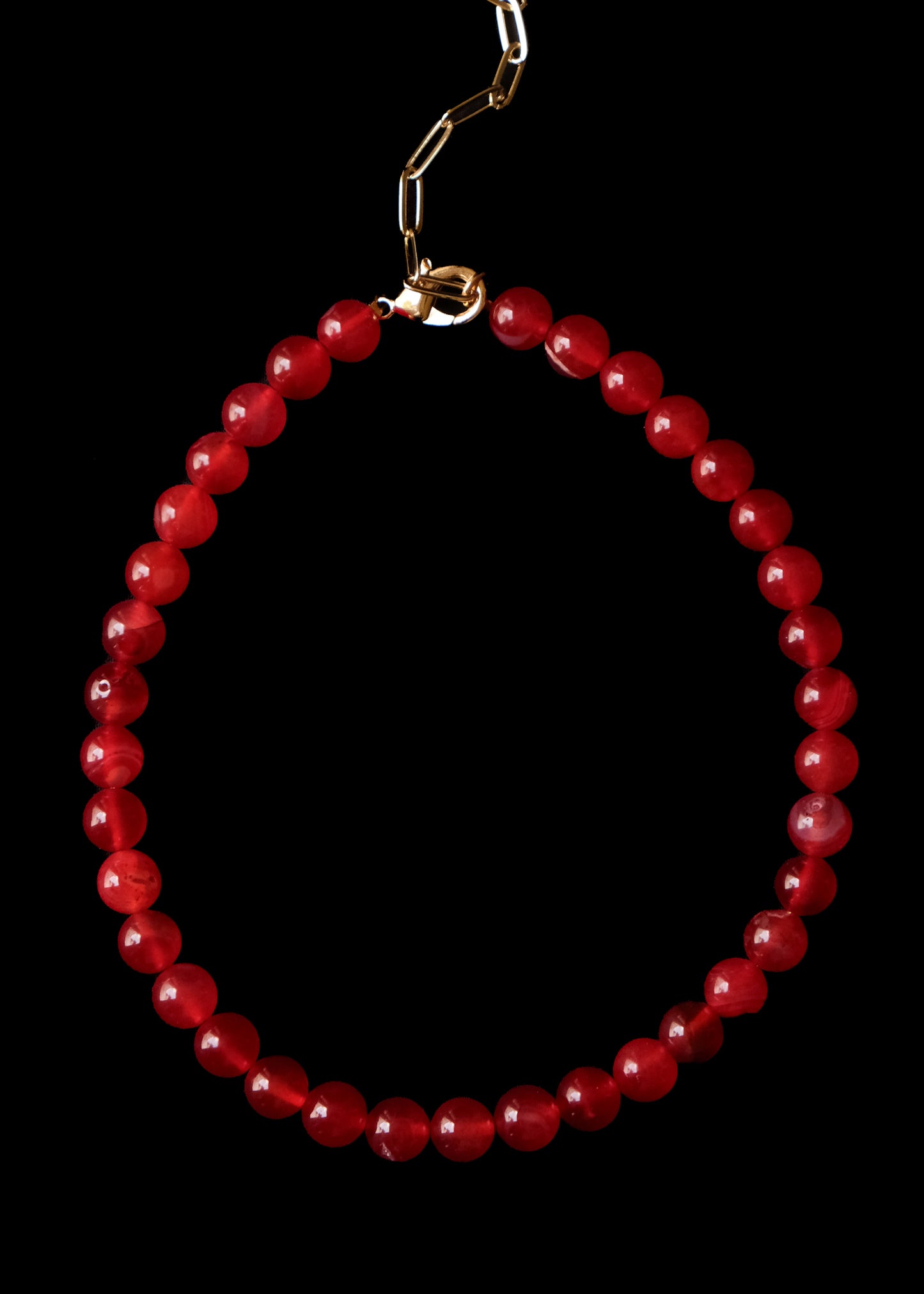 Red stone choker