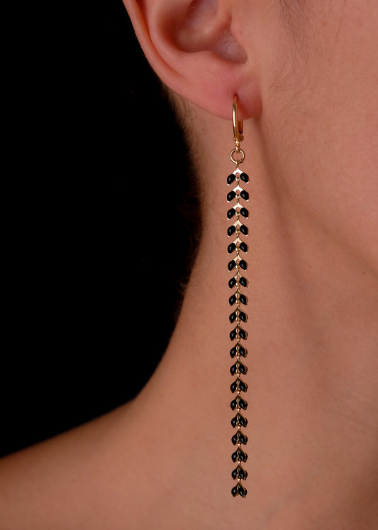 Black Atenea earrings