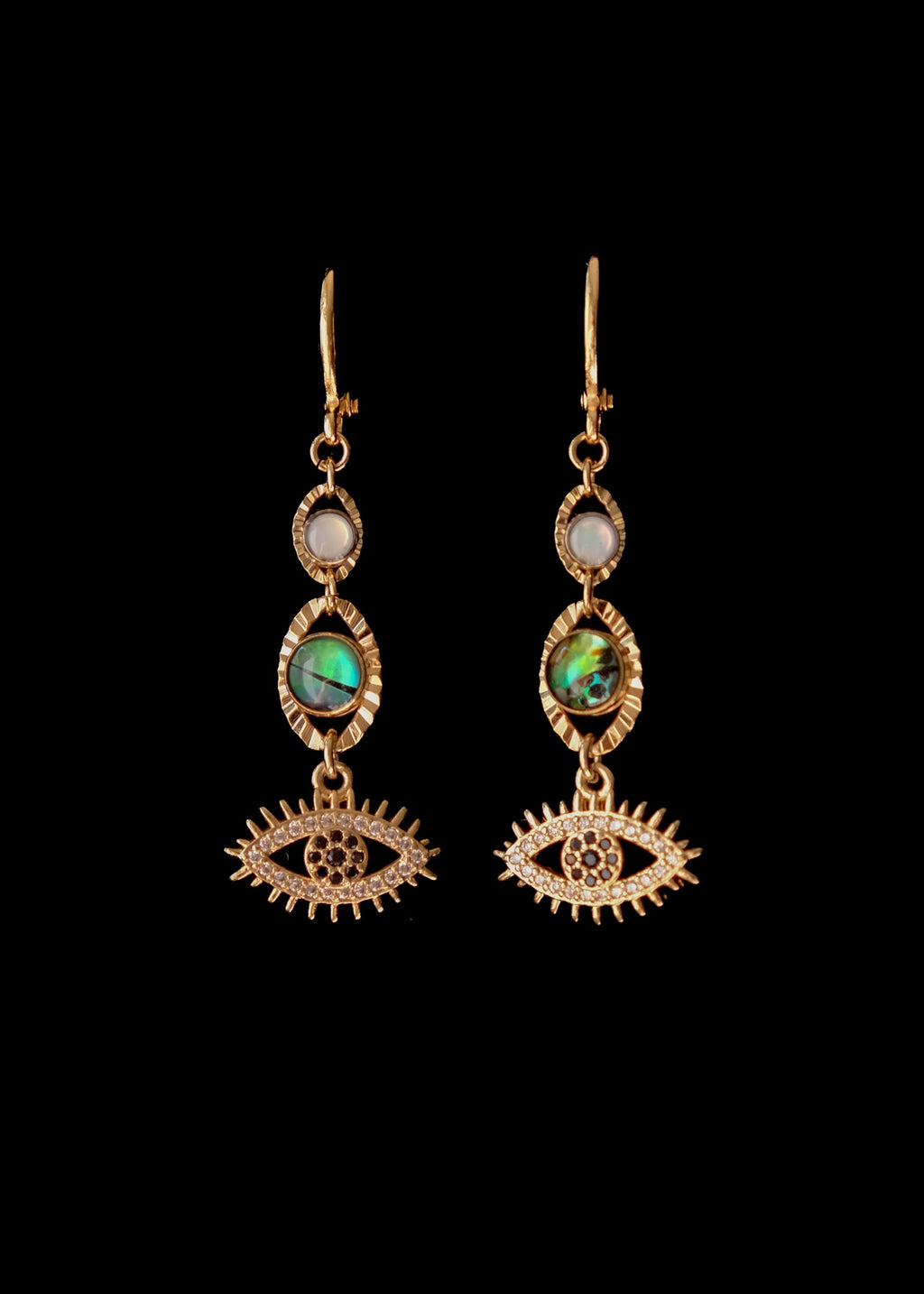 Acid eyes earrings