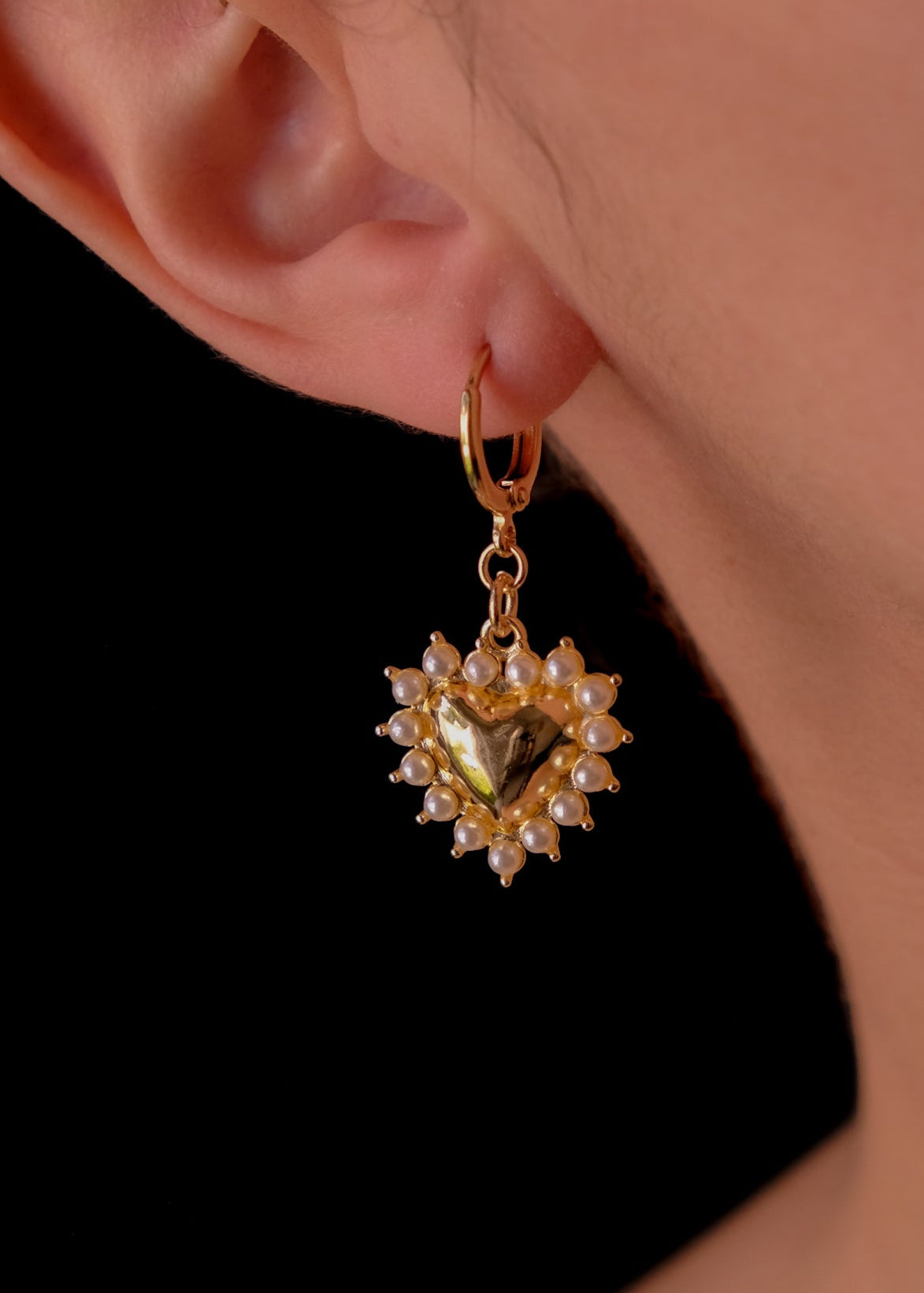 Sun Heart Earrings