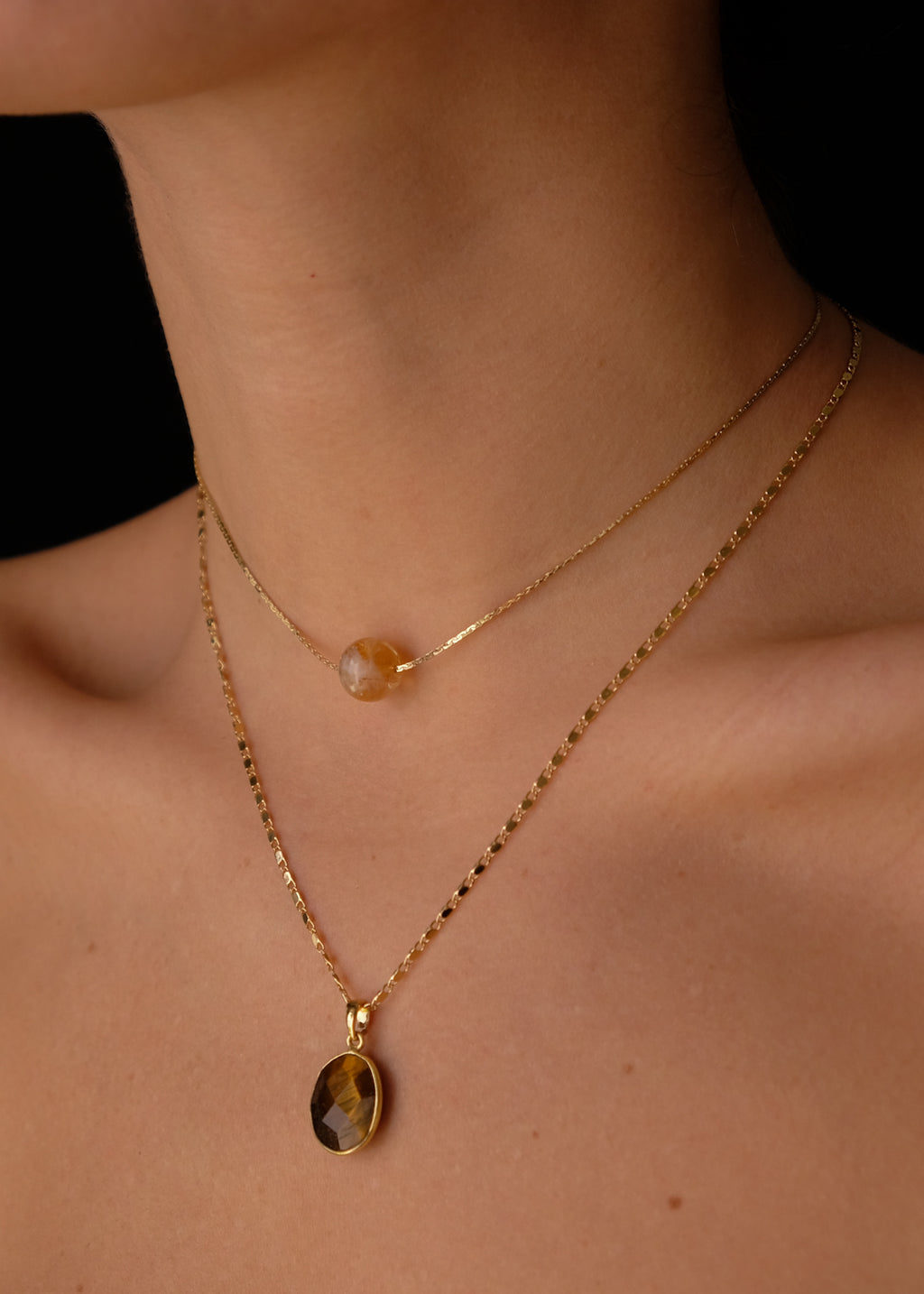 Citrine and stone