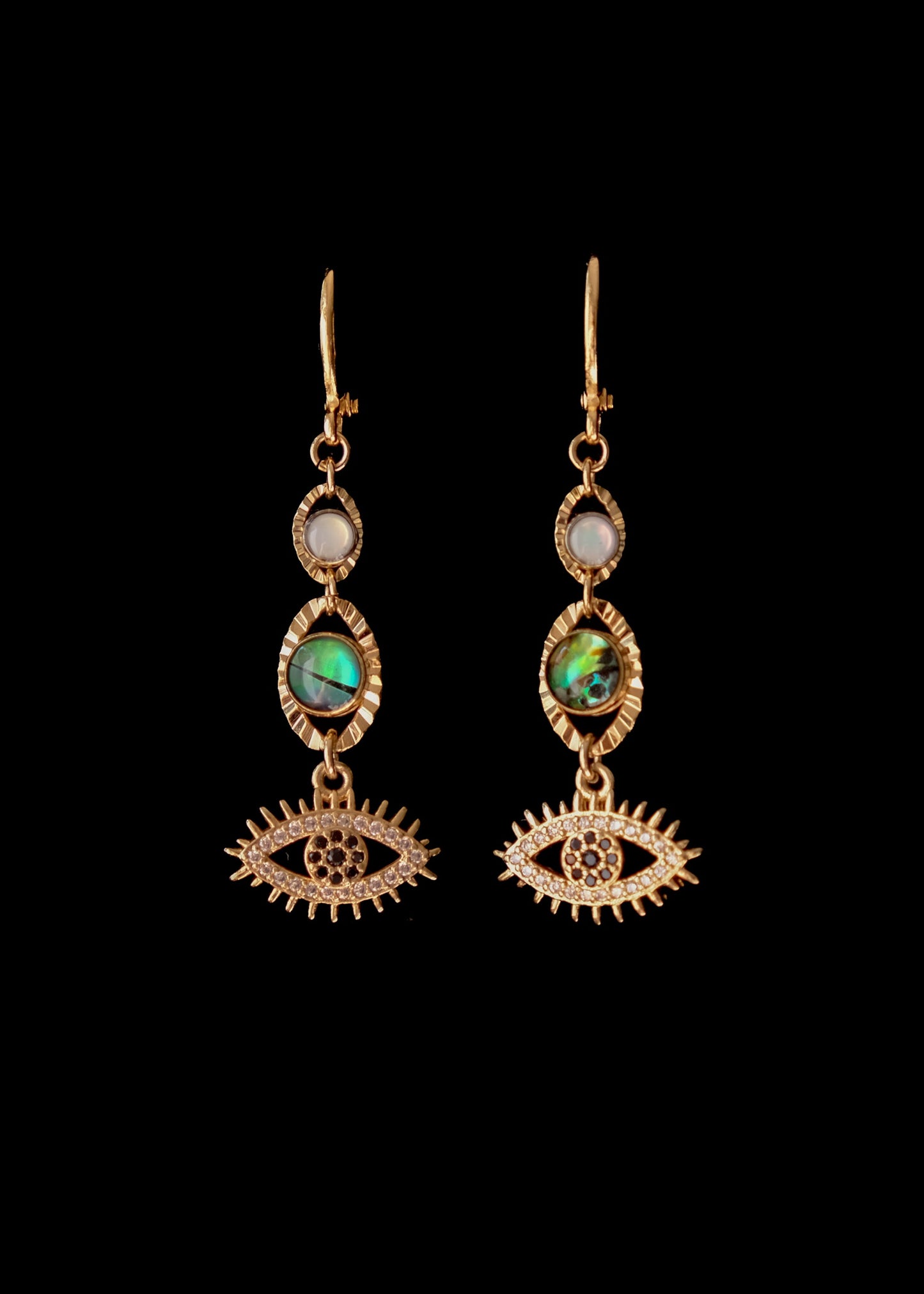 Acid eyes earrings
