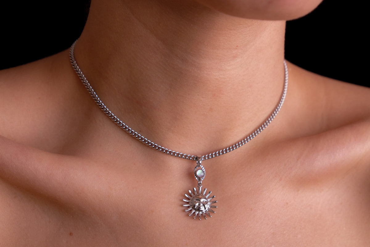 Silver Sun Choker
