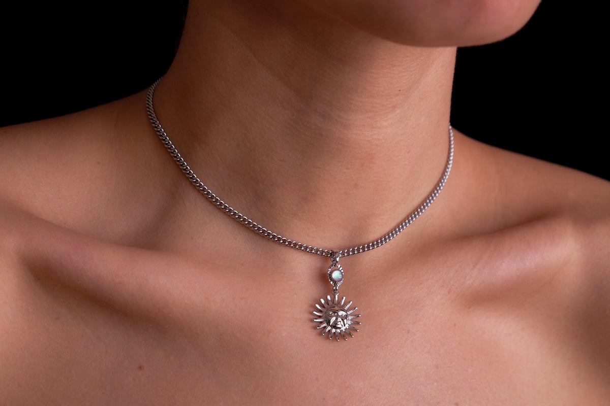 Silver Sun Choker