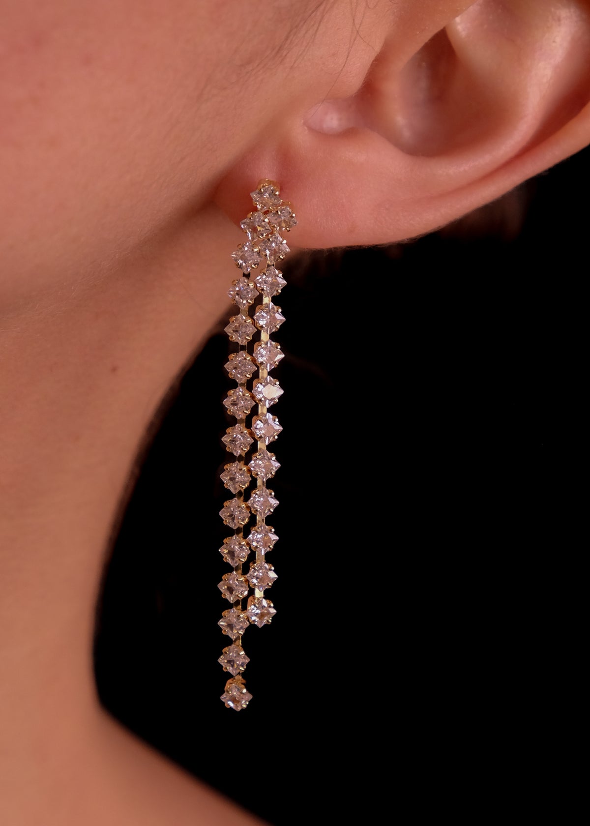 Zirconia Rain Earrings