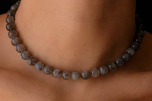 Labradorite stone choker