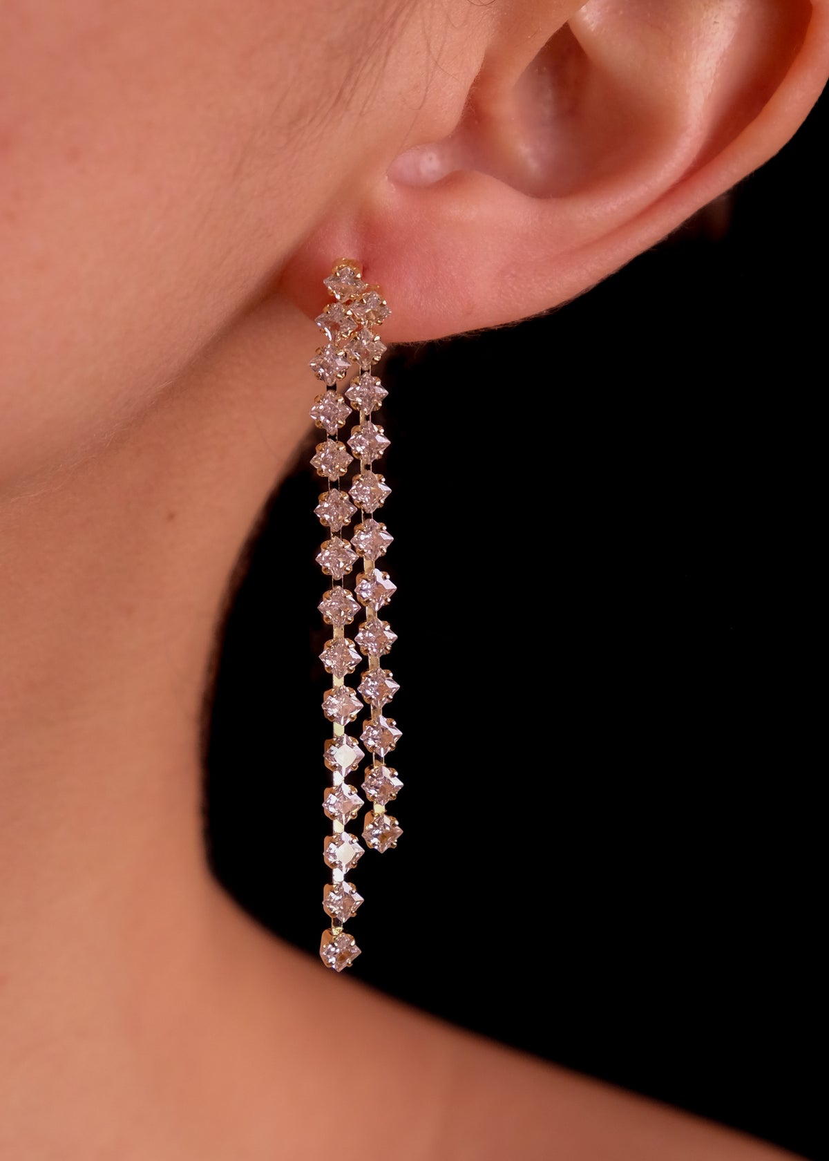 Zirconia Rain Earrings