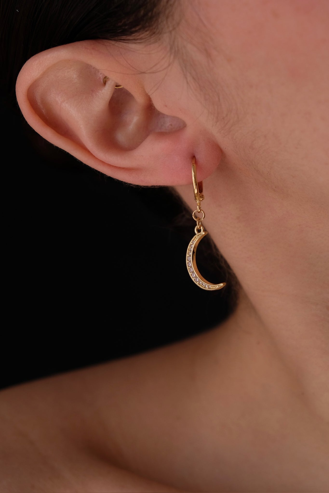 Moon and sun earrings