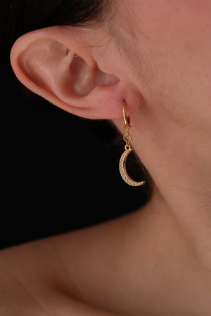 Moon and sun earrings