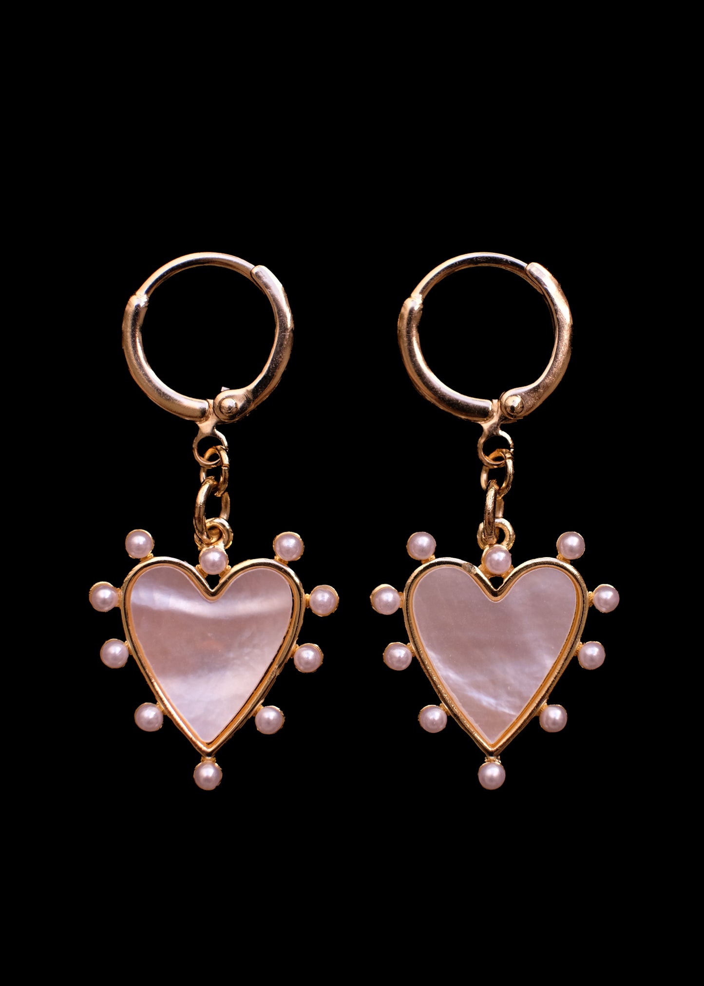 Moon Heart Earrings