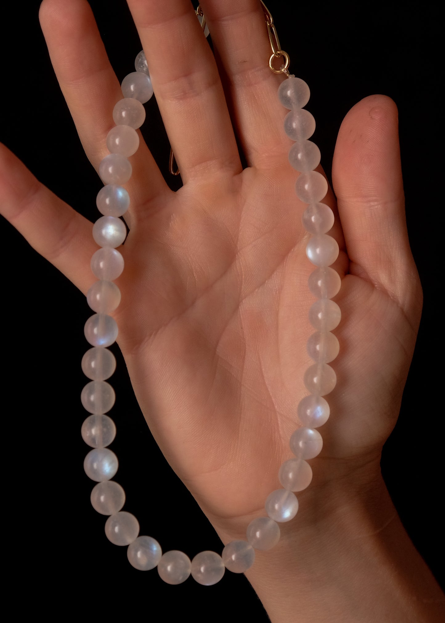 Moonstone choker