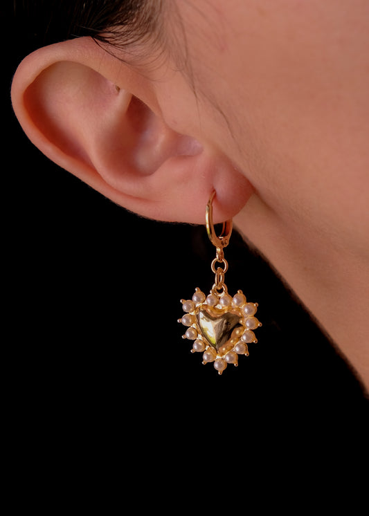 Sun Heart Earrings