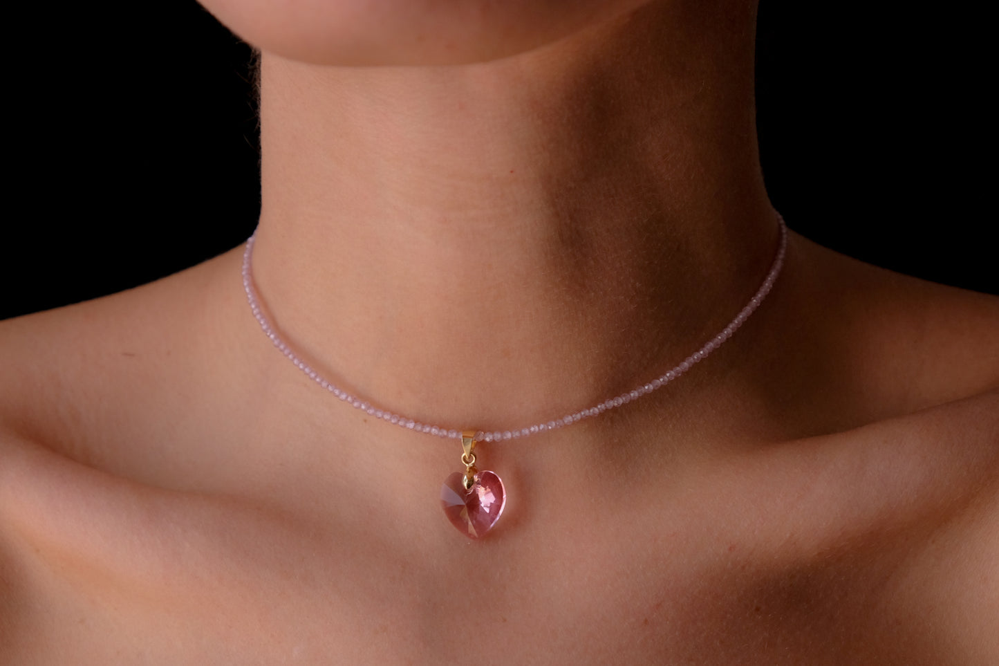 Rose Crystal Heart