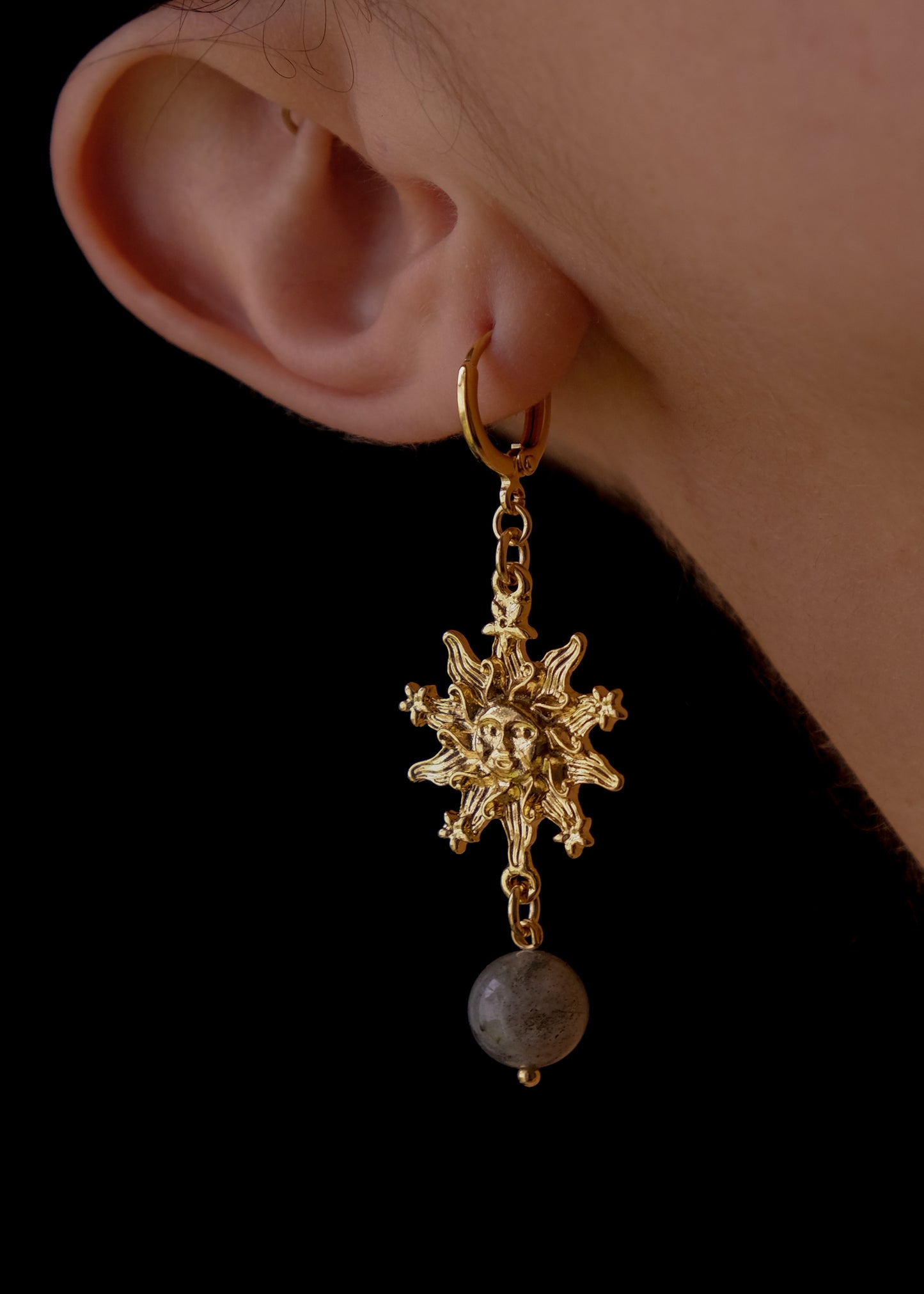 Moon• Sun • Aura Earrings
