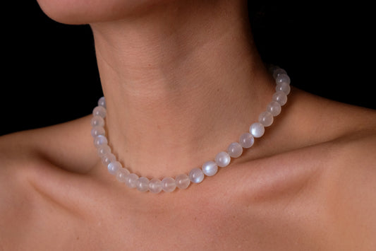 Moonstone choker