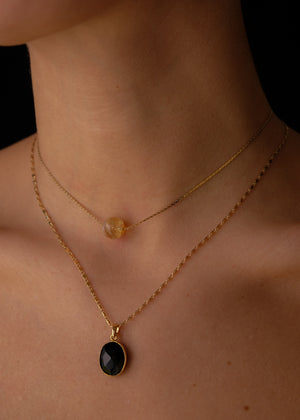 Citrine and stone