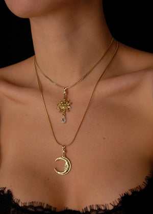 Moon, Sun and Crystal drop