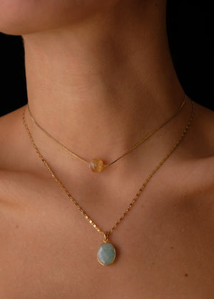 Citrine and stone