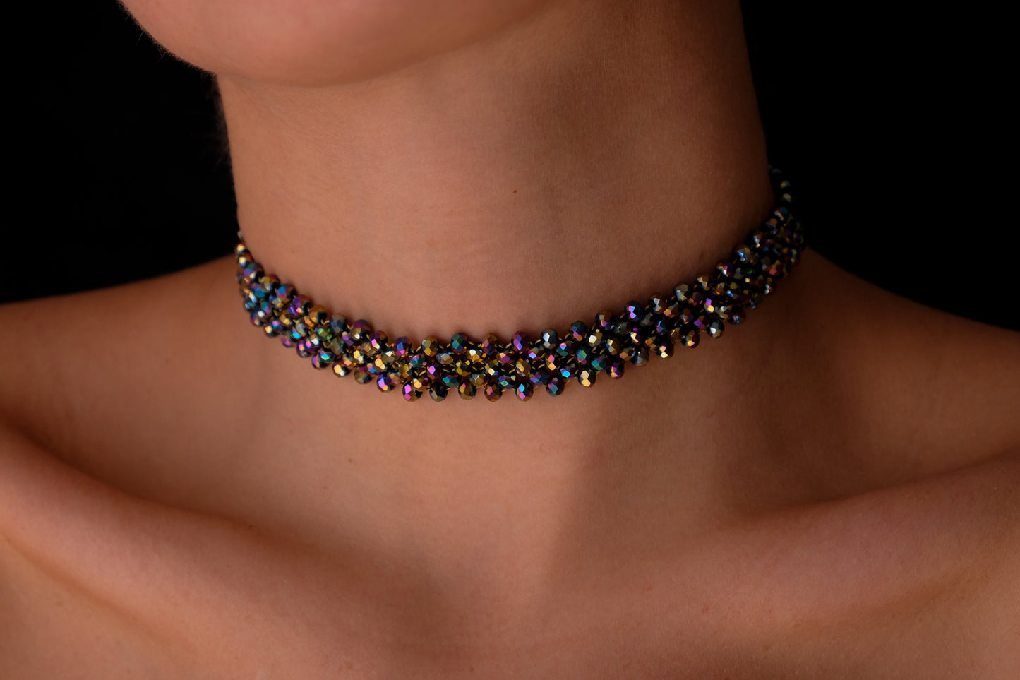 Scarab Crystal choker