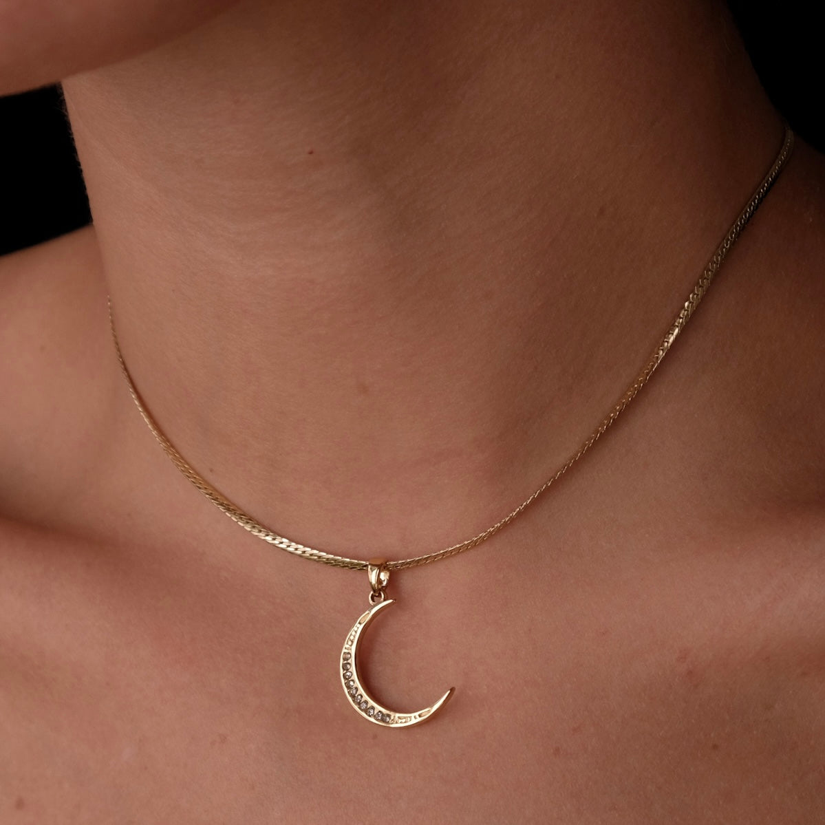 Crescent Moon choker