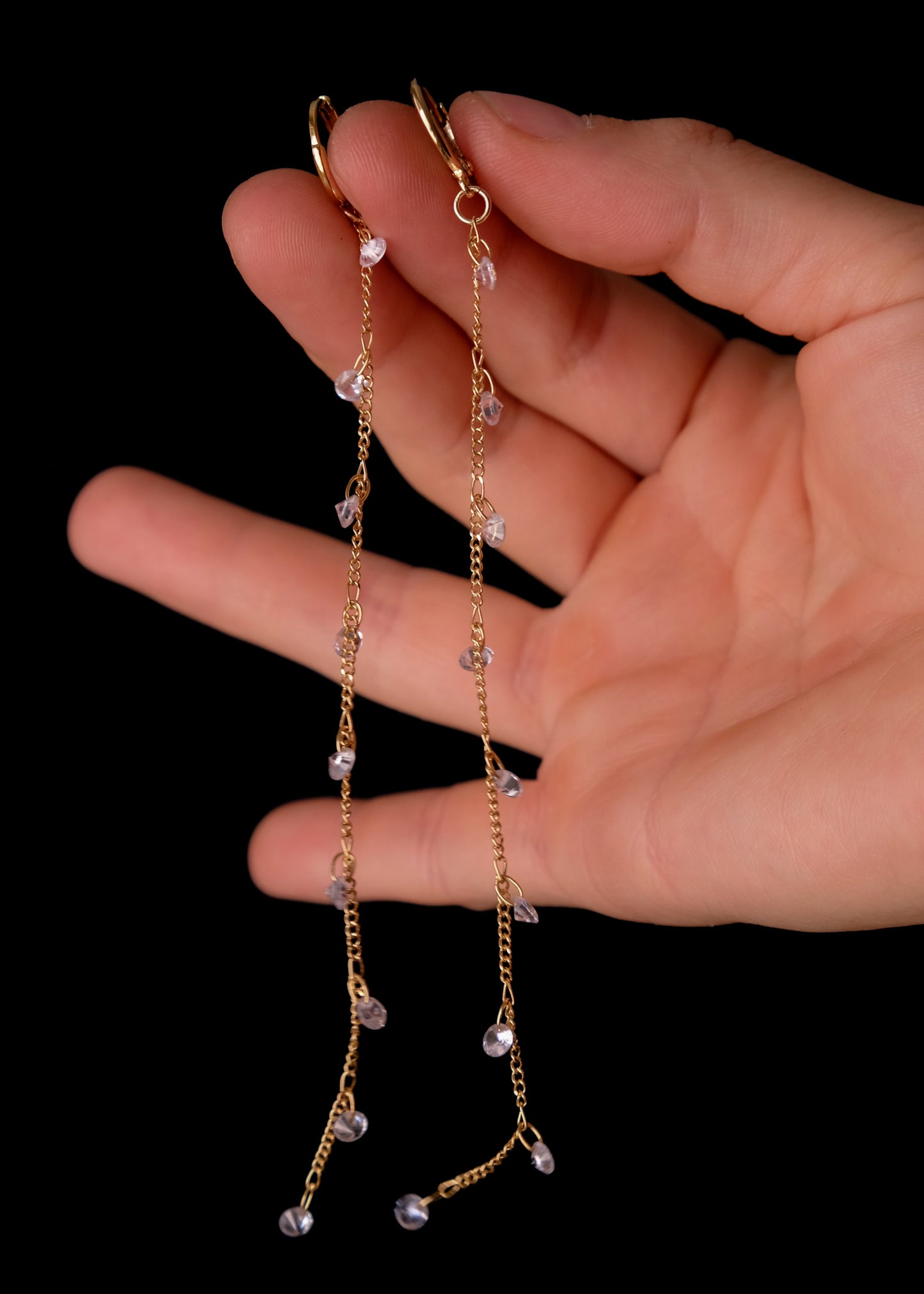 Baby Crystals long earrings