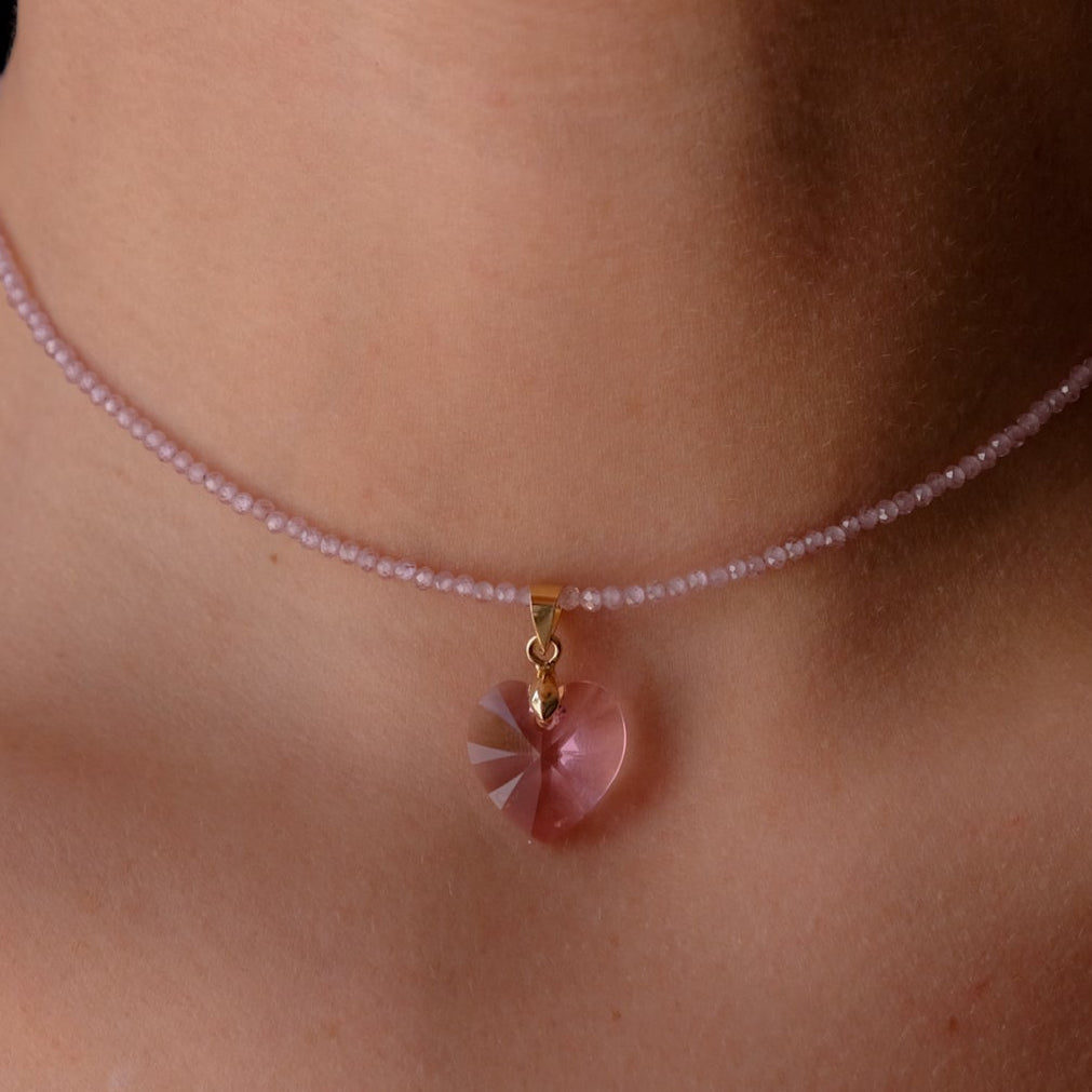 Rose Crystal Heart