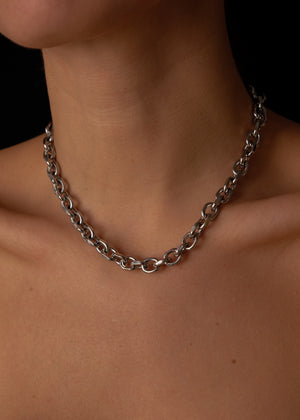Two silver chains set