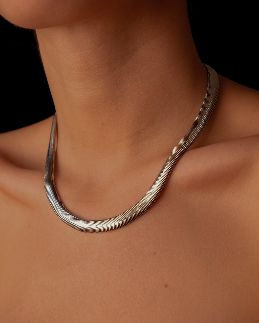 Snake silver chain