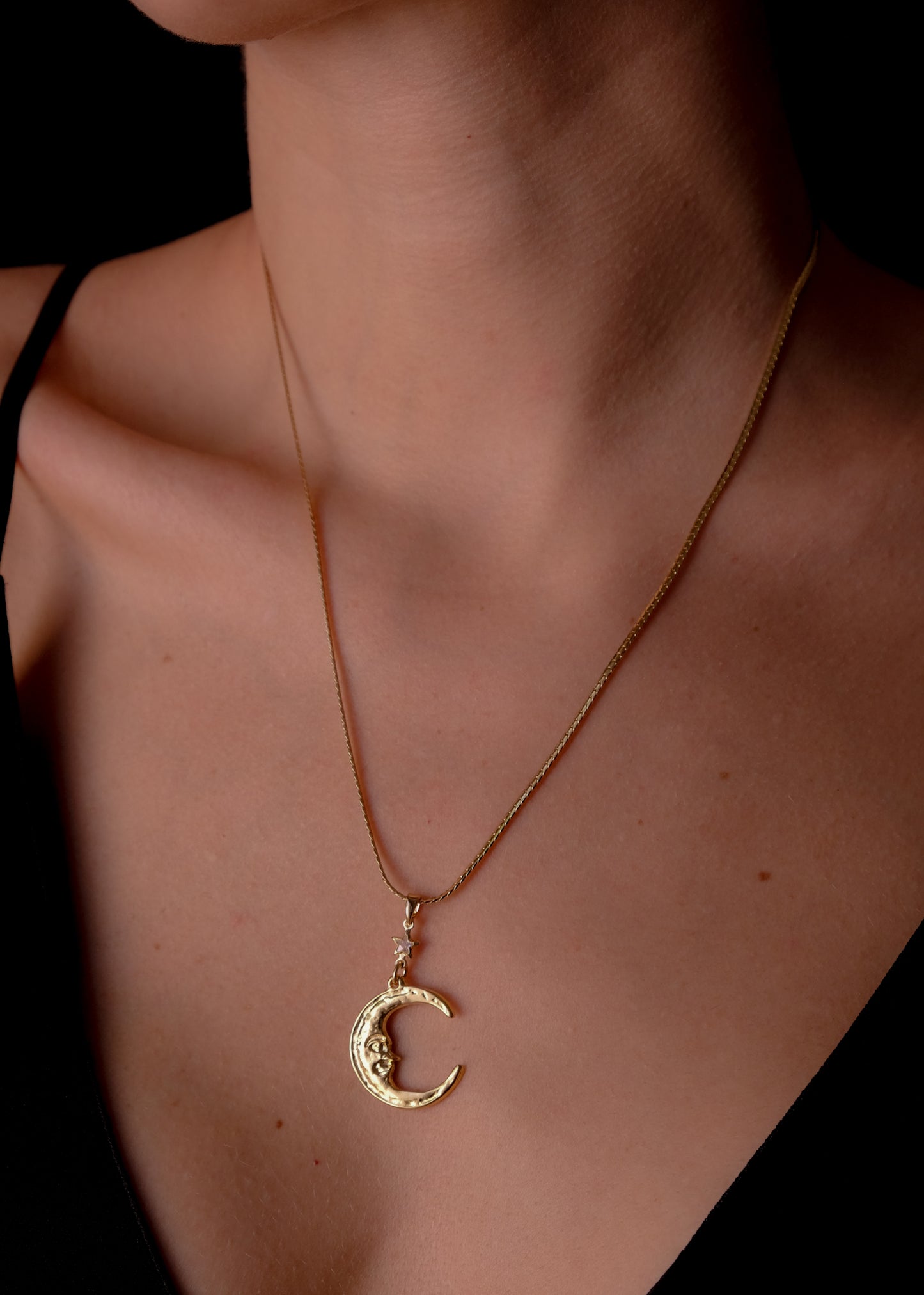 Moon • Star Necklace