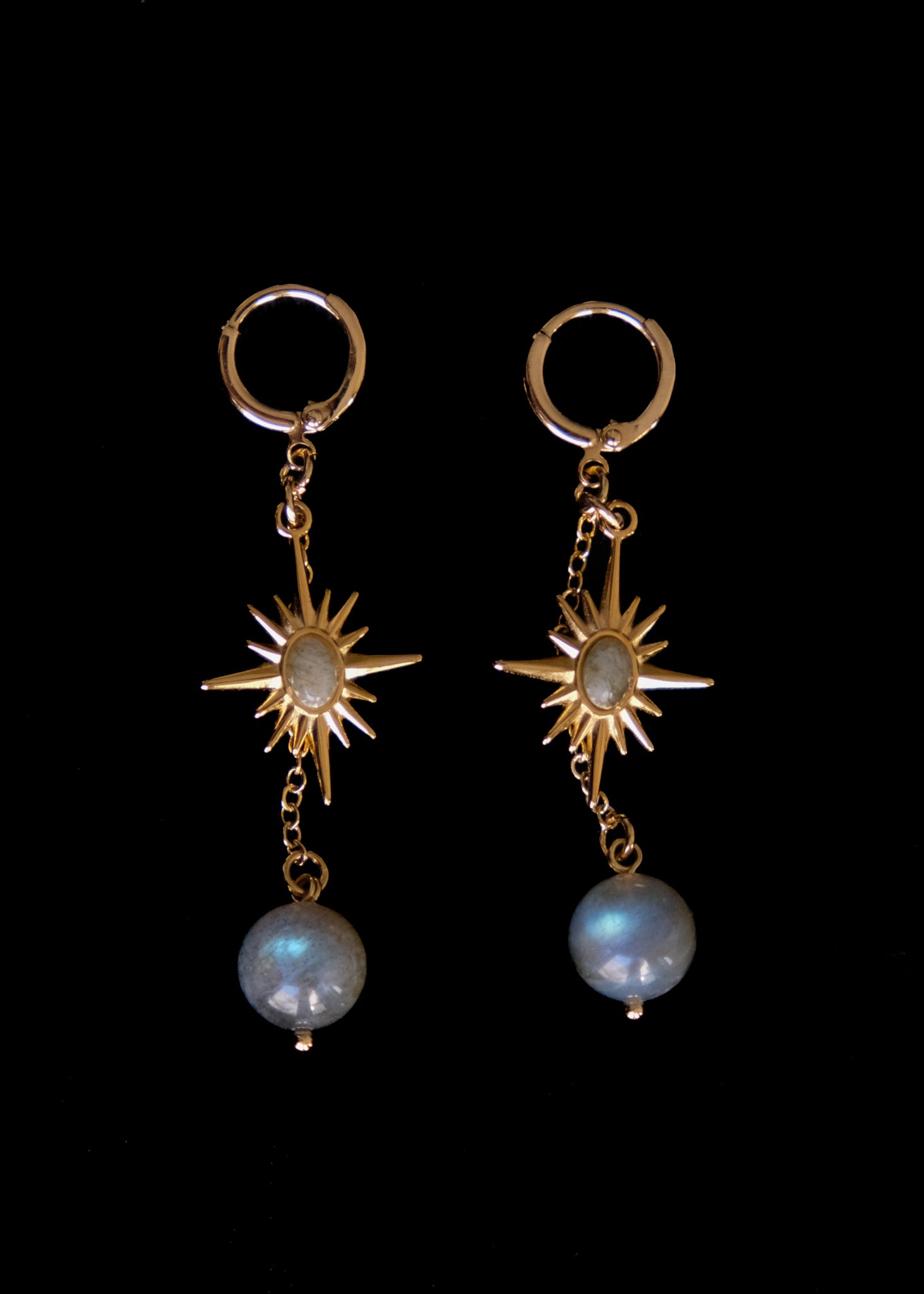 Labradorite Stars Earrigs
