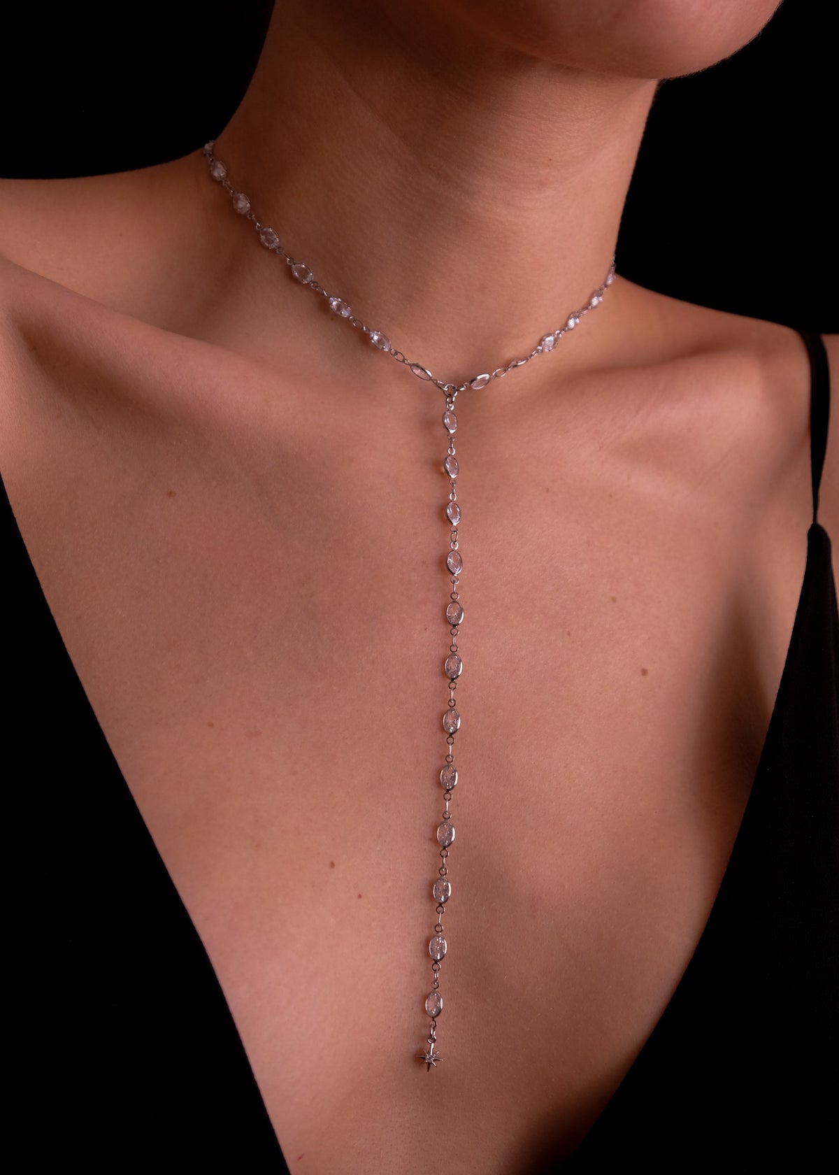 Ovals Silver Necklace