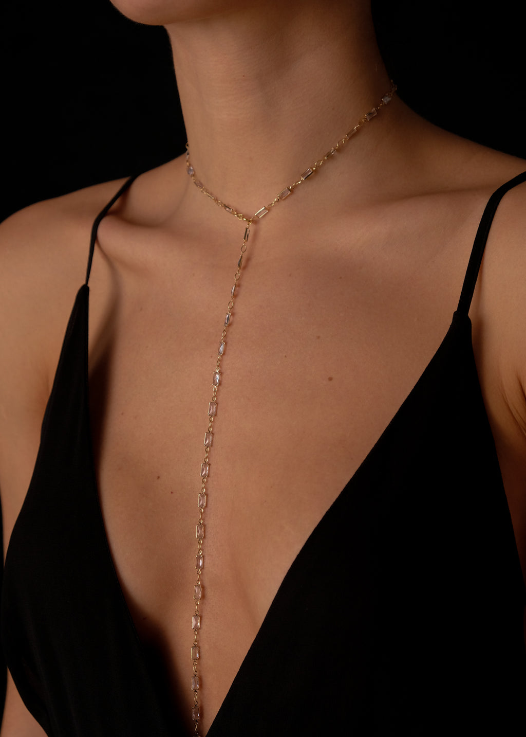 Crystal Rectangle Necklace