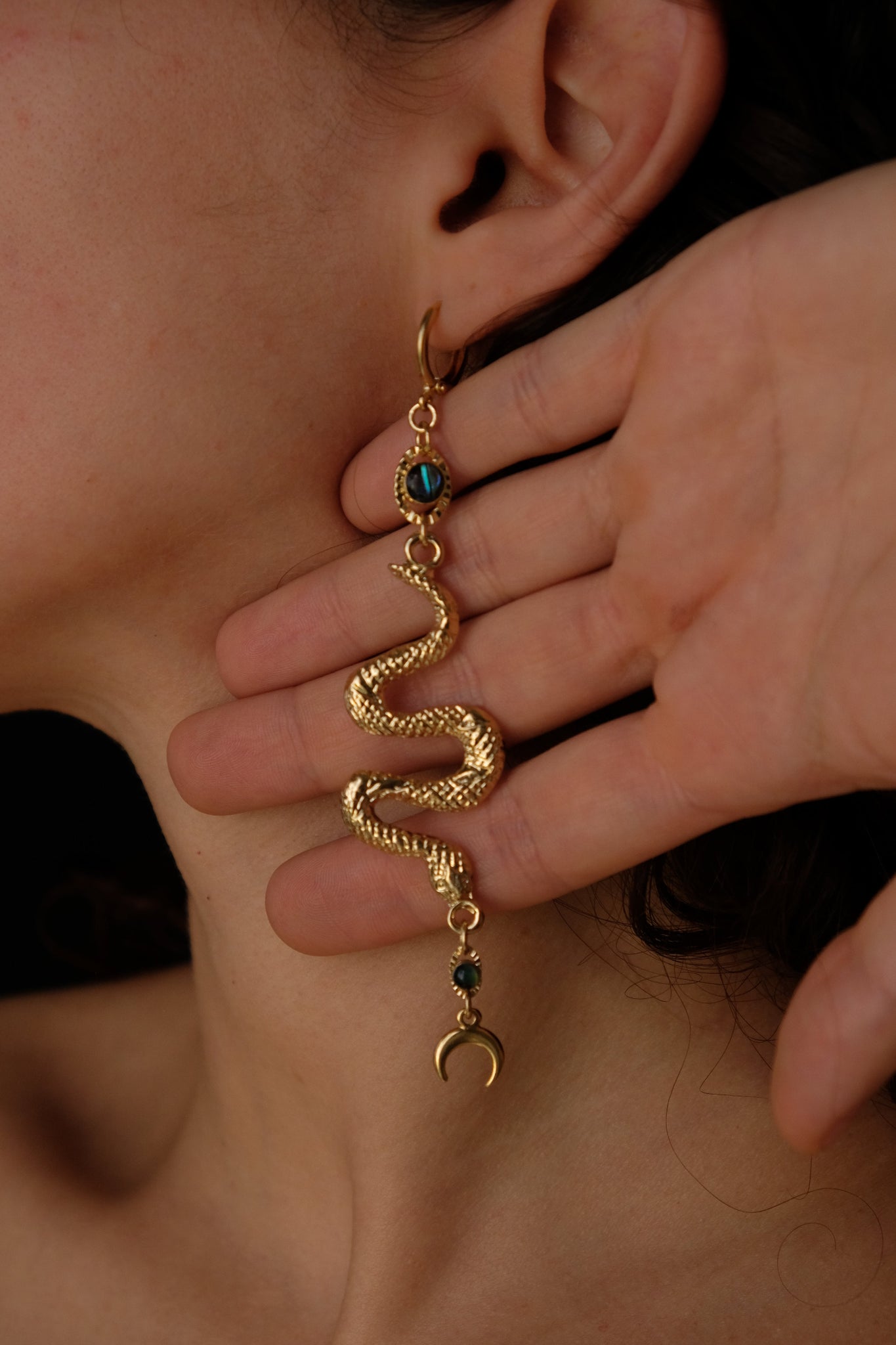 acid snakes earrings