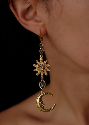 acid eclipse earrings