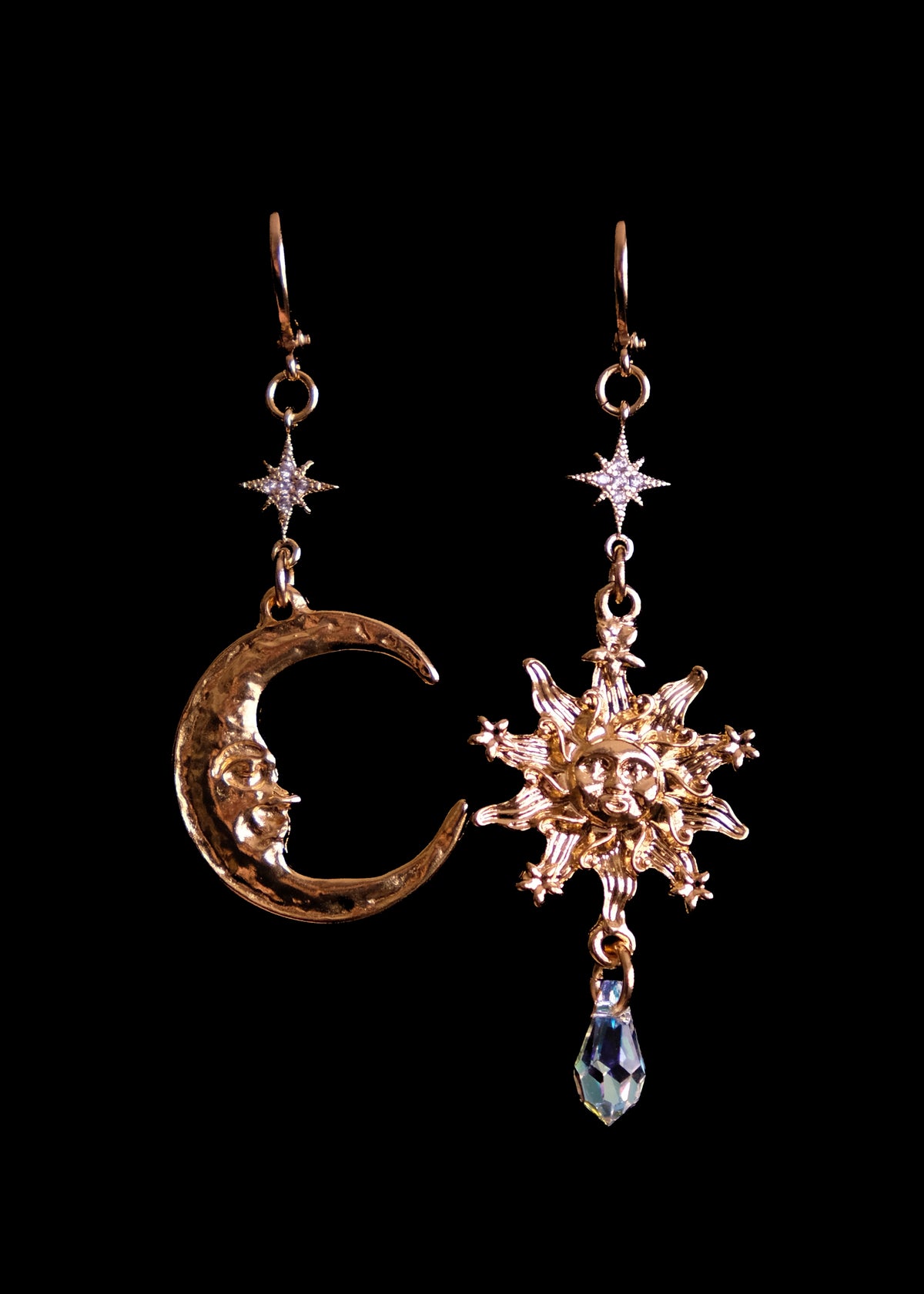 Moon • Sun • Star Earrings