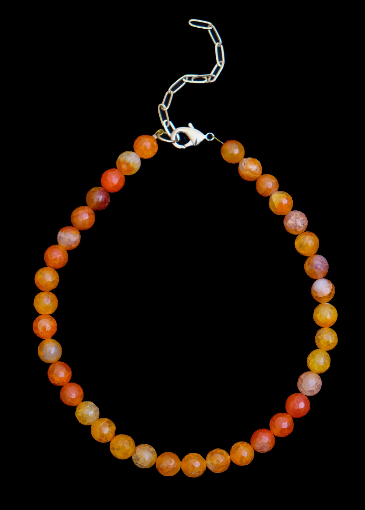 Orange Ágata choker