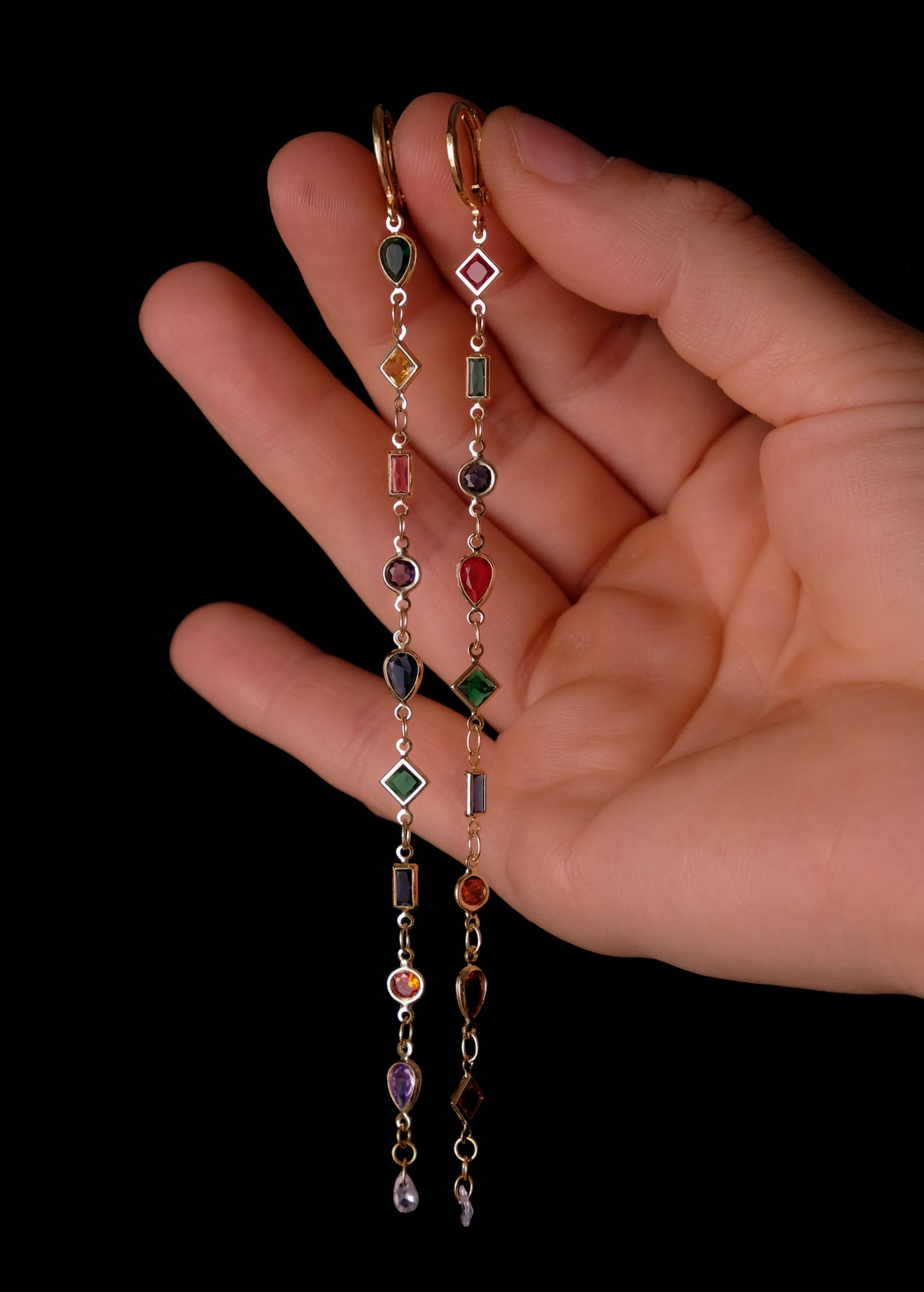Chroma Chain Earrings