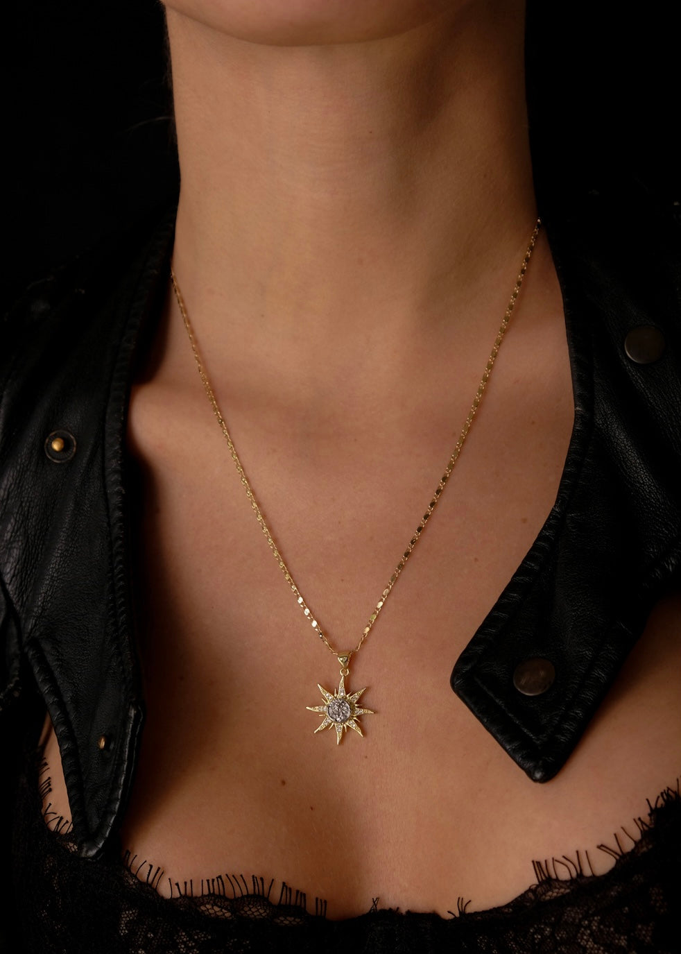 Spinning Sun necklace