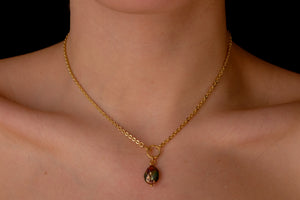 Purple pearl choker