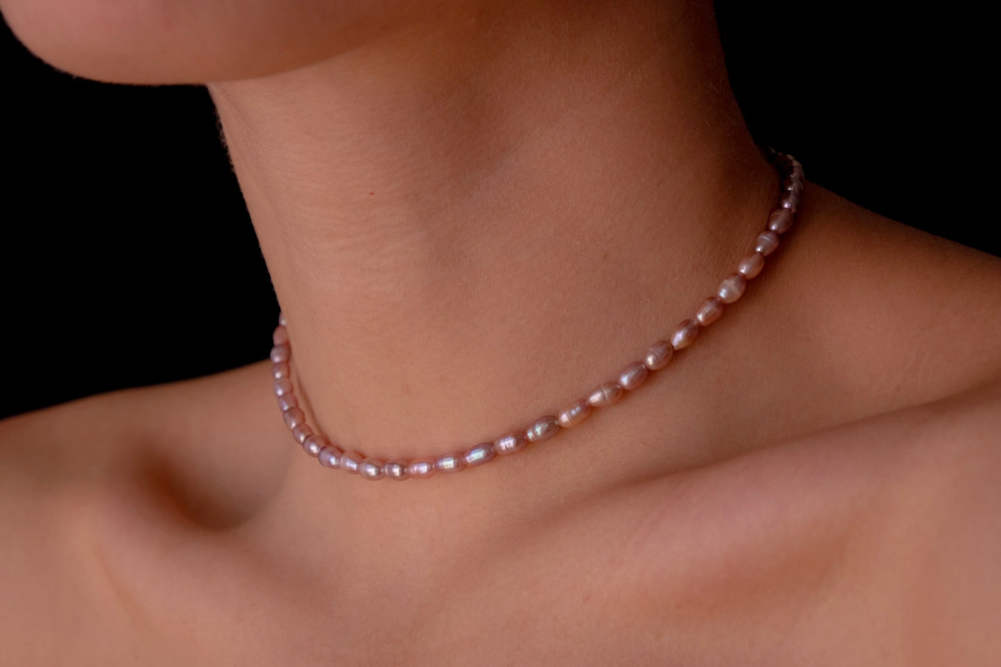 Mauve Pearl Choker