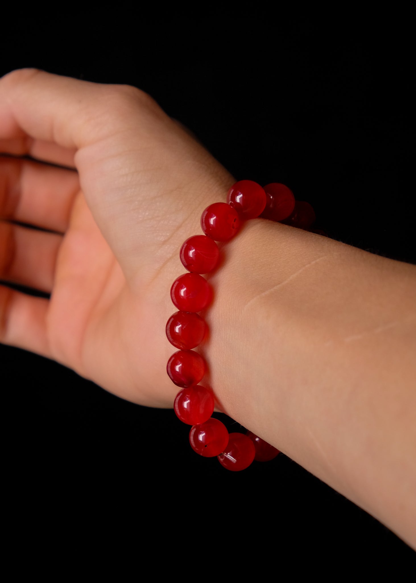 Ágata roja pulsera
