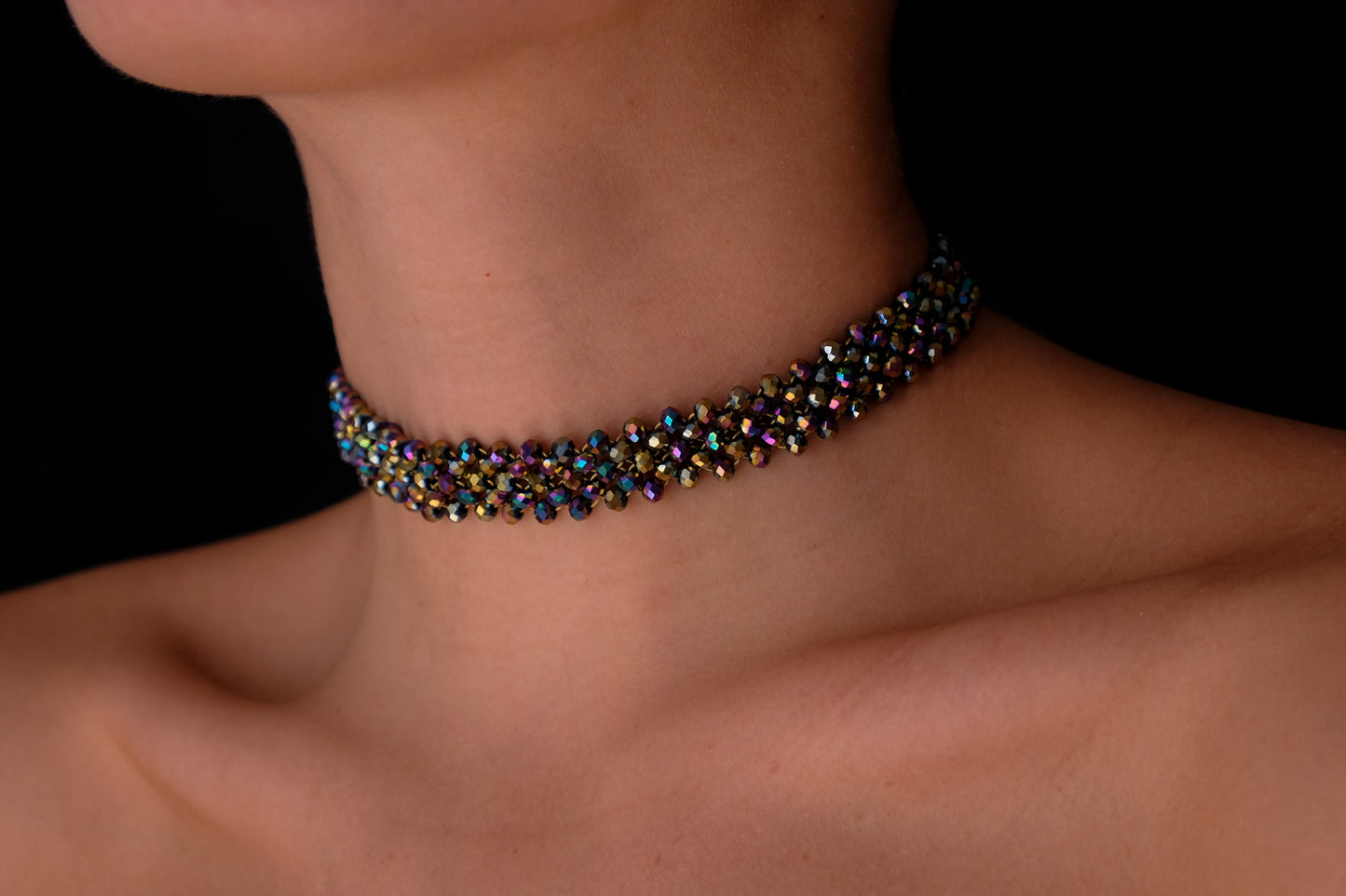 Scarab Crystal choker