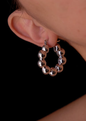 orbits silver hoops