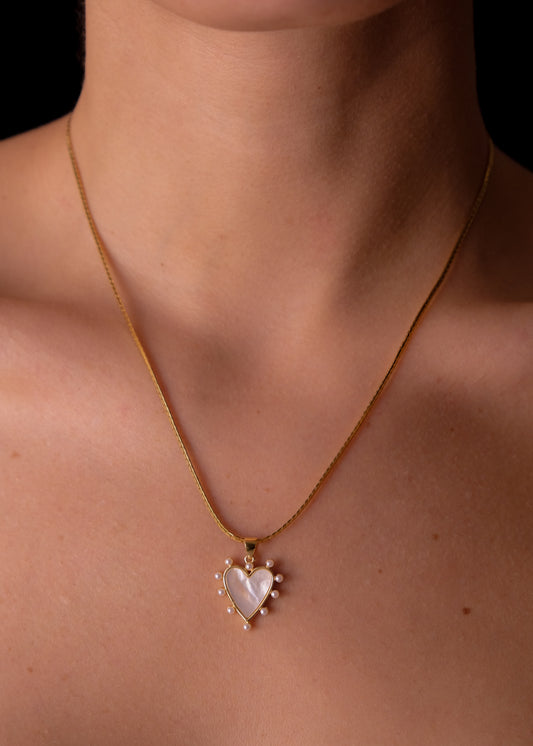 Moon Heart Necklace
