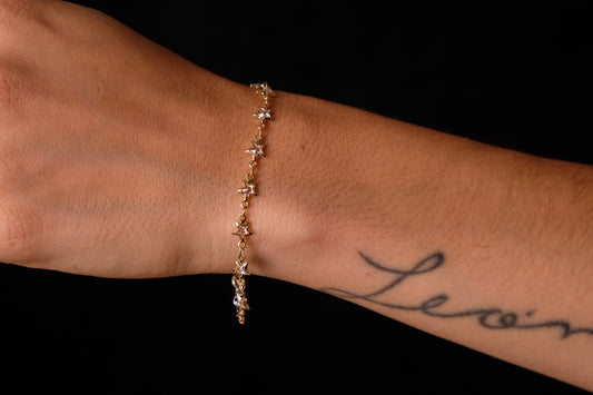 Crystal stars bracelet