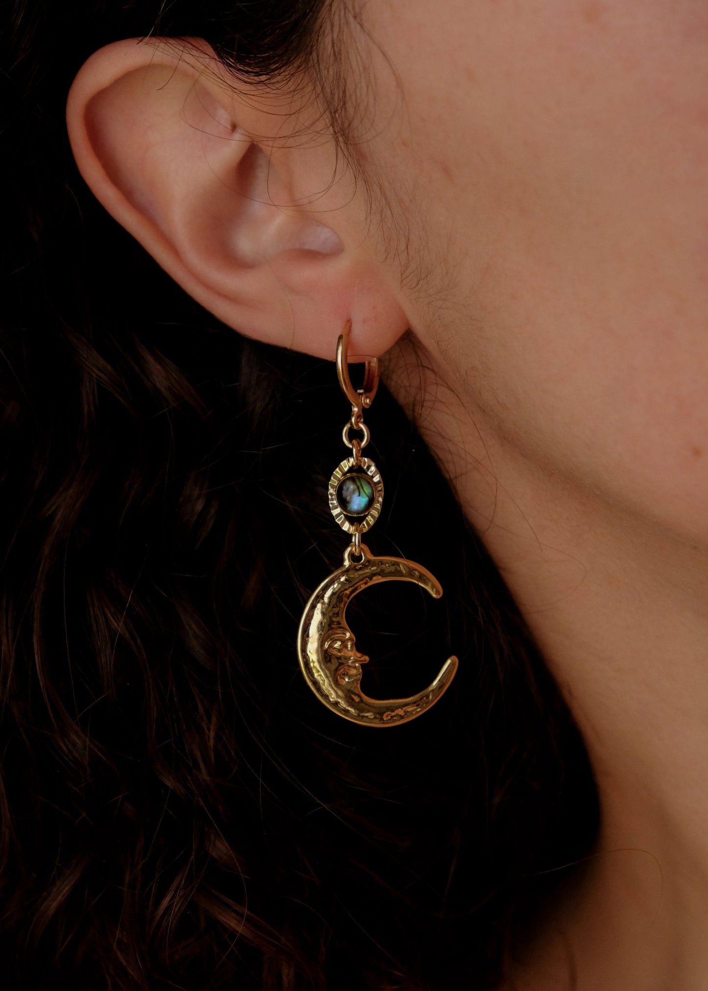 Moon • Acid Earrings